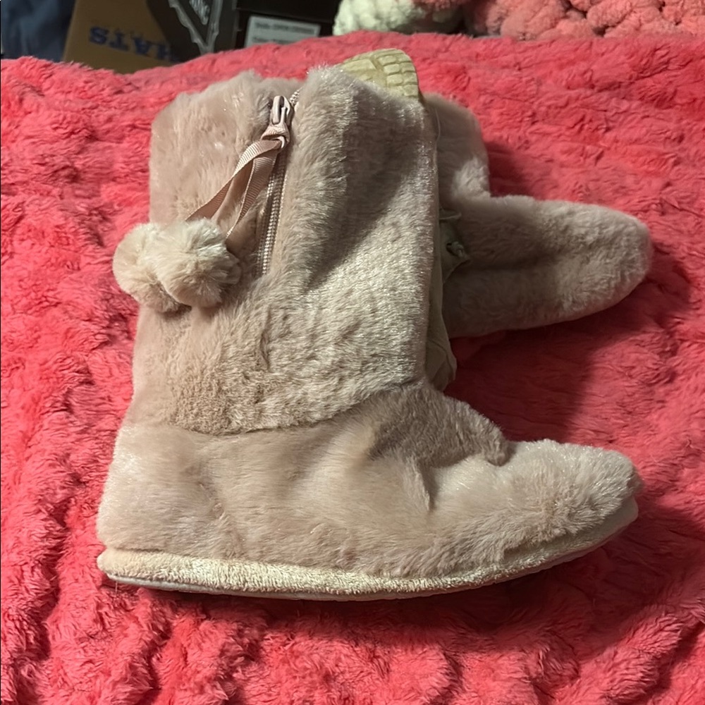 Mixit Pink Plush Slippers for Cozy Comfort